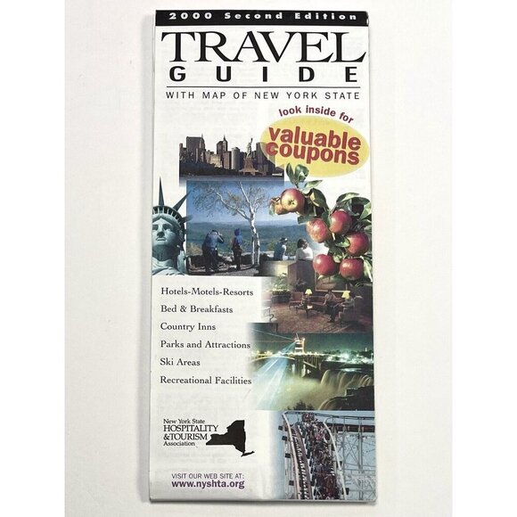2000 Second Edition Travel Guide with MAP of NEW YORK STATE Hospitality Tourism - Picture 1 of 5